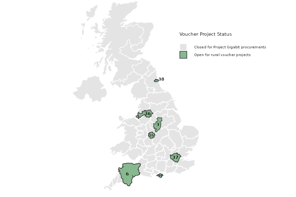 Availability for the Gigabit Voucher scheme